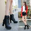 Bottes femme en PU artificiel - Ref 3355528
