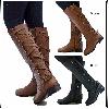 Bottes femme en PU artificiel - Ref 3355578