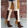 Bottes femme ELILA en PU artificiel - Ref 3355601