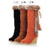 Bottes femme en PU artificiel - Ref 3355806