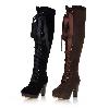 Bottes femme en PU artificiel - Ref 3355860