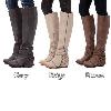 Bottes femme en PU artificiel - Ref 3355937