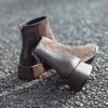 Bottes mi-saison femme Semelles en Caoutchouc - Ref 3249361
