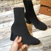 Bottes mi-saison femme Semelles en Caoutchouc - Ref 3249452