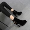 Bottes mi-saison femme Semelles en Caoutchouc - Ref 3249688