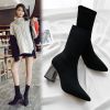 Bottes mi-saison femme Semelles en Caoutchouc - Ref 3249790