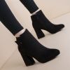 Bottes mi-saison femme Semelles en Caoutchouc - Ref 3249826