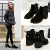 Bottes mi-saison femme Semelles en Caoutchouc - Ref 3249882