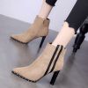 Bottes mi-saison femme Semelles en Caoutchouc - Ref 3249950