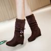 Bottes mi-saison femme Semelles en Caoutchouc - Ref 3249974