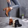 Bottes mi-saison femme Semelles en Caoutchouc - Ref 3250073