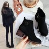 Bottes mi-saison femme Semelles en Caoutchouc - Ref 3250315