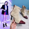 Bottes mi-saison femme Semelles en Caoutchouc - Ref 3250401