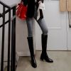 Bottes mi-saison femme Semelles en Caoutchouc - Ref 3250431
