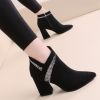 Bottes mi-saison femme Semelles en Caoutchouc - Ref 3250581