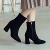 Bottes mi-saison femme Semelles en Caoutchouc - Ref 3250606