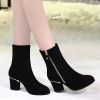 Bottes mi-saison femme Semelles en Caoutchouc - Ref 3250727