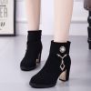 Bottes mi-saison femme Semelles en Caoutchouc - Ref 3250743