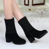 Bottes mi-saison femme Semelles en Caoutchouc - Ref 3250816