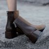 Bottes mi-saison femme Semelles en Caoutchouc - Ref 3251359