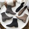 Bottes mi-saison femme Semelles en Caoutchouc - Ref 3251401