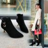 Bottes mi-saison femme Semelles en Caoutchouc - Ref 3251577