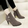 Bottes mi-saison femme Semelles en Caoutchouc - Ref 3251607