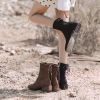 Bottes mi-saison femme Semelles en Caoutchouc - Ref 3251675
