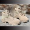 Bottes militaires pour homme en cuir - Ref 1397640