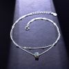Bracelet de cheville Femme Argentée - Ref 3101672