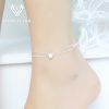 Bracelet de cheville Femme Argentée - Ref 3101729