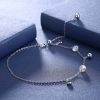 Bracelet de cheville Femme LEKANI Argentée - Ref 3101799