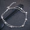Bracelet de cheville Femme Argentée - Ref 3102499