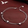 Bracelet de cheville Femme Argentée - Ref 3102713
