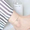 Bracelet de cheville Femme Argentée - Ref 3103717
