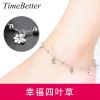 Bracelet de cheville Femme TIMEBETTER Argentée - Ref 3104378