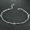 Bracelet de cheville Femme Argentée - Ref 3104890