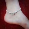 Bracelet de cheville Femme YF Argentée - Ref 3104986