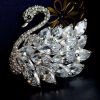 Broche femme en cristal naturel pierres semi-précieuses - Ref 1170130