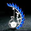 Broche femme LADY COLOUR en cristal autrichien - Ref 1172018
