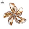 Broche femme LADY COLOUR en cristal artificiel - Ref 1172160
