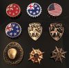 Broche en Alliage argent et plaqué or - Ref 1173385