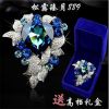 Broche femme en cristal autrichien - Ref 1175763