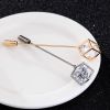 Broche homme en Zircon diamant - Ref 1176231