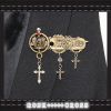 Broche ROSE CROSS en Matériau mixte - Ref 1176289