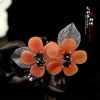 Broche en cristal naturel pierres semi-précieuses - Ref 1176793