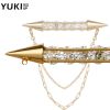 Broche homme YUKI en cristal autrichien - Ref 1176924