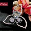 Broche femme MBOX en cristal autrichien - Ref 1177093