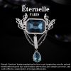 Broche homme ETERNELLE en cristal autrichien - Ref 1177590