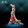 Broche femme LADY COLOUR en cristal autrichien - Ref 1178332